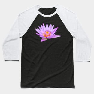 Beautiful Purple Pink Water Lily Nymphaeaceae Flower Plant Nature Photography Baseball T-Shirt